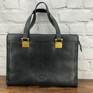 Vintage Jane Shilton  Lack Leather Hand Bag With Gold Tone Hardware